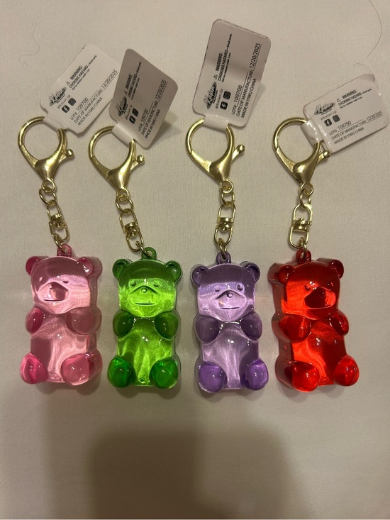 Kalan Handbags - NWT Large Gummy Bear Acrylic Bag Charm Keychain – Choose Your Color